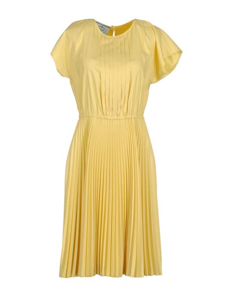 yellow prada|Prada yellow dress.